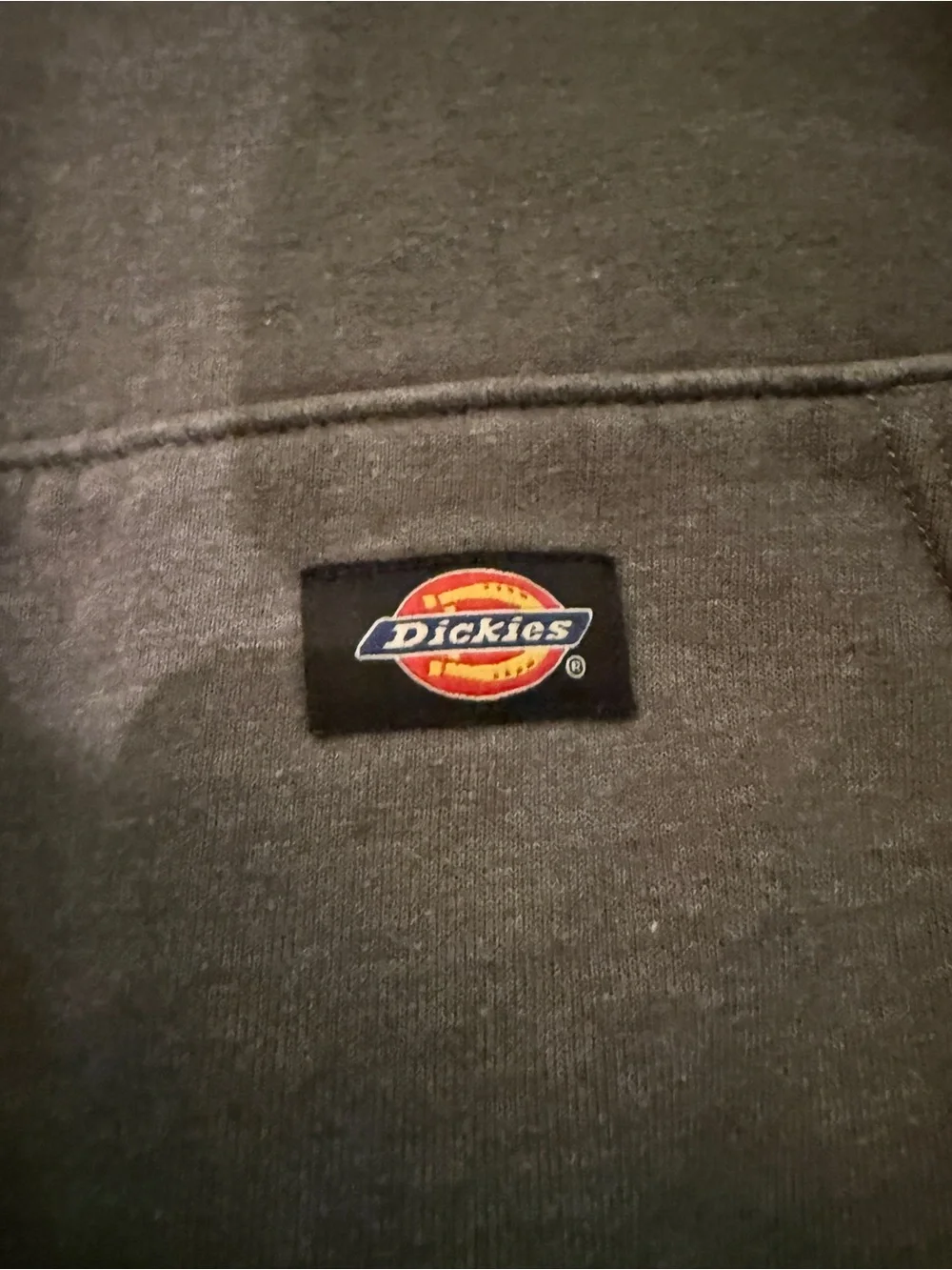 Dickies Men's Charcoal Gray Zip-Up Hooded Sweatshirt